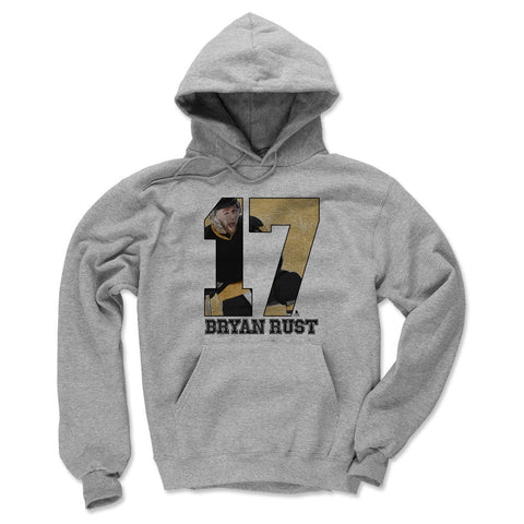 Pittsburgh Penguins Bryan Rust Men's Hoodie Men's Hoodie 500 LEVEL Gray S Men's Hoodie