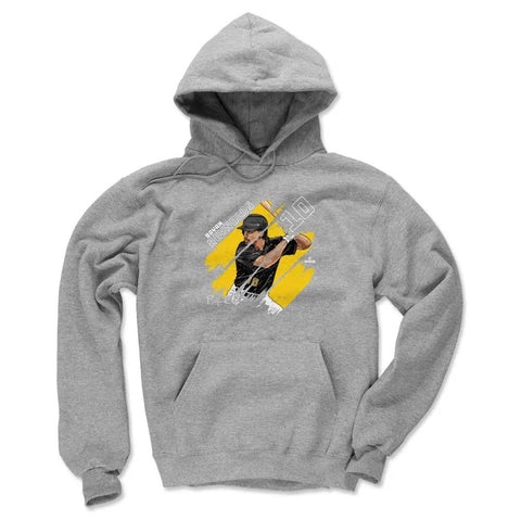 Pittsburgh Pirates Bryan Reynolds Men's Hoodie Men's Hoodie 500 LEVEL Gray S Men's Hoodie