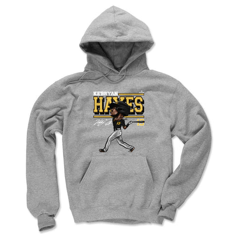 Pittsburgh Pirates Ke'Bryan Hayes Men's Hoodie Men's Hoodie 500 LEVEL Gray S Men's Hoodie