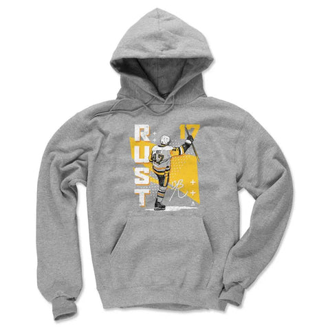 Pittsburgh Penguins Bryan Rust Men's Hoodie Men's Hoodie 500 LEVEL Gray S Men's Hoodie