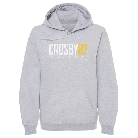 Pittsburgh Penguins Sidney Crosby Men's Hoodie Men's Hoodie 500 LEVEL Gray S Men's Hoodie