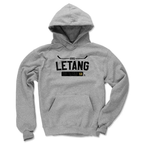 Pittsburgh Penguins Kris Letang Men's Hoodie Men's Hoodie 500 LEVEL Gray S Men's Hoodie