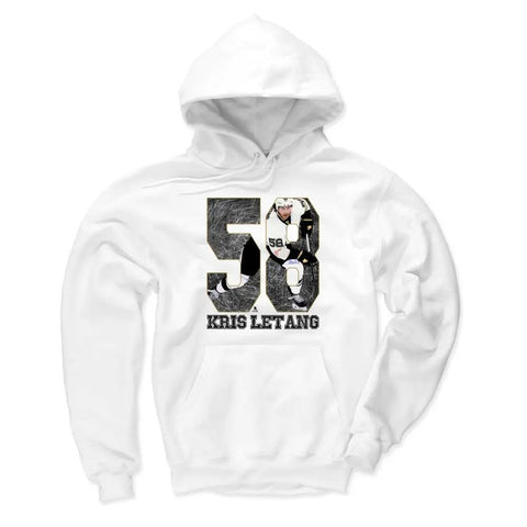 Pittsburgh Penguins Kris Letang Men's Hoodie Men's Hoodie 500 LEVEL White S Men's Hoodie