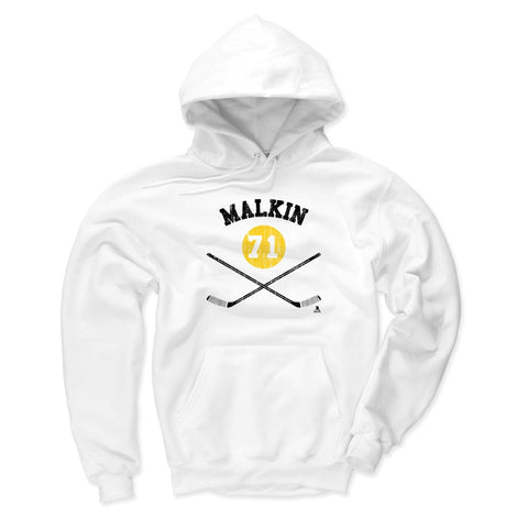 Pittsburgh Penguins Evgeni Malkin Men's Hoodie Men's Hoodie 500 LEVEL White S Men's Hoodie