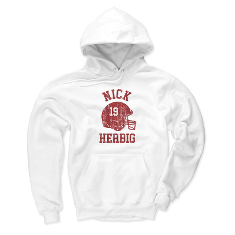 Nick Herbig College Helmet Font Men's Hoodie Men's Hoodie 500 LEVEL   