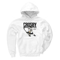 Pittsburgh Penguins Sidney Crosby Men's Hoodie Men's Hoodie 500 LEVEL White XL Men's Hoodie