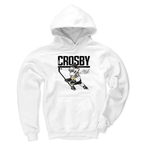 Pittsburgh Penguins Sidney Crosby Men's Hoodie Men's Hoodie 500 LEVEL White XL Men's Hoodie