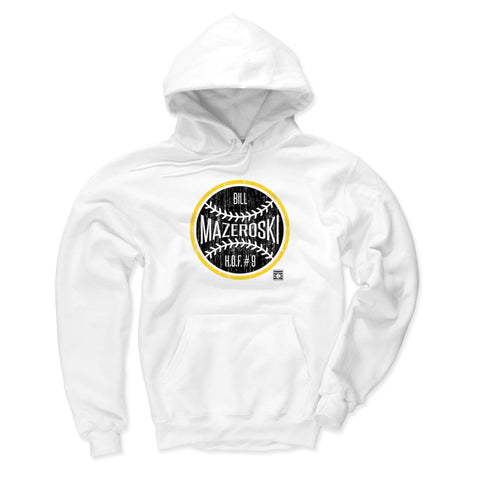 Pittsburgh Pirates Bill Mazeroski Men's Hoodie Men's Hoodie 500 LEVEL White S Men's Hoodie