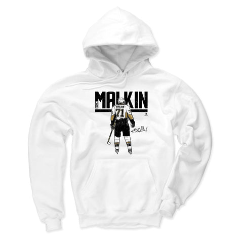 Pittsburgh Penguins Evgeni Malkin Men's Hoodie Men's Hoodie 500 LEVEL White S Men's Hoodie