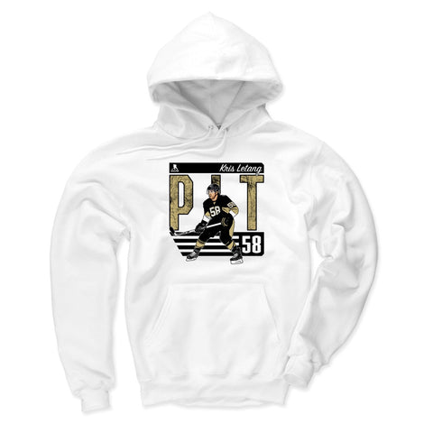 Pittsburgh Penguins Kris Letang Men's Hoodie Men's Hoodie 500 LEVEL White S Men's Hoodie