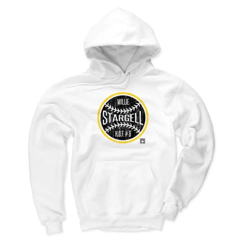 Pittsburgh Pirates Willie Stargell Men's Hoodie Men's Hoodie 500 LEVEL White S Men's Hoodie