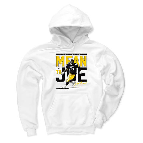 Joe Greene Pass Rush Pittsburgh Men's Hoodie Men's Hoodie 500 LEVEL White S Men's Hoodie