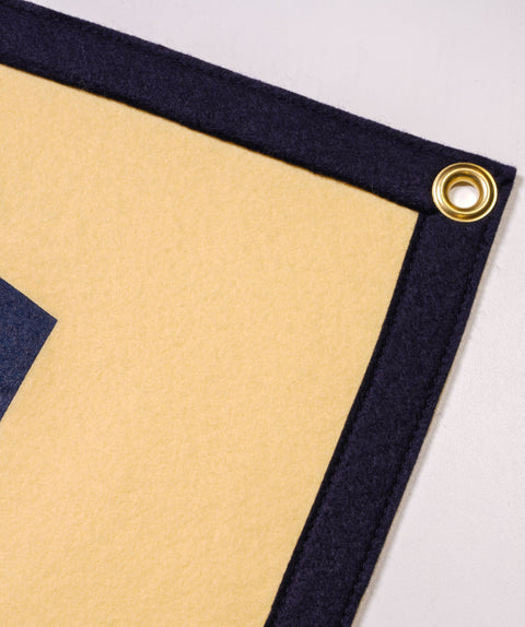 USA Camp Flag | Oxford Pennant Wool Felt Banner – Red White Blue Flag