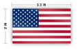 Waterproof USA Flag Sticker | Durable American Patriotic Decal for Cars, Laptops Sticker Flags For Good   