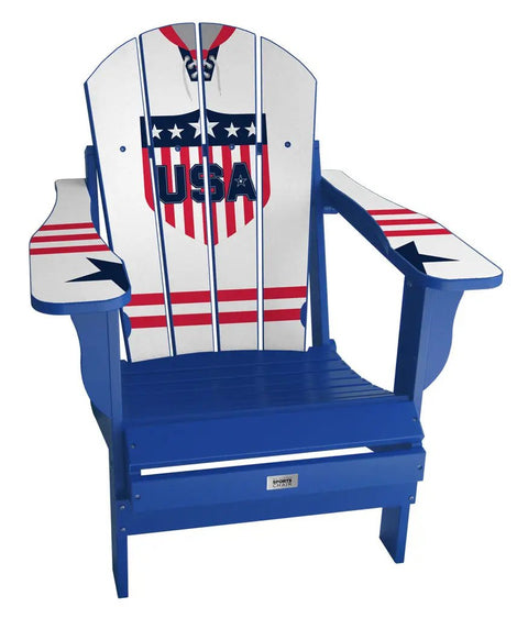 USA Classic Adirondack Chair International Series Chairs mycustomsportschair Blue Away 