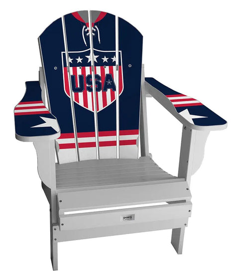 USA Classic Adirondack Chair International Series Chairs mycustomsportschair White Home 