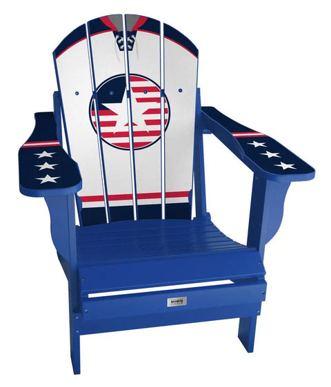 USA Retro Adirondack Chair International Series Chairs mycustomsportschair Blue Away 