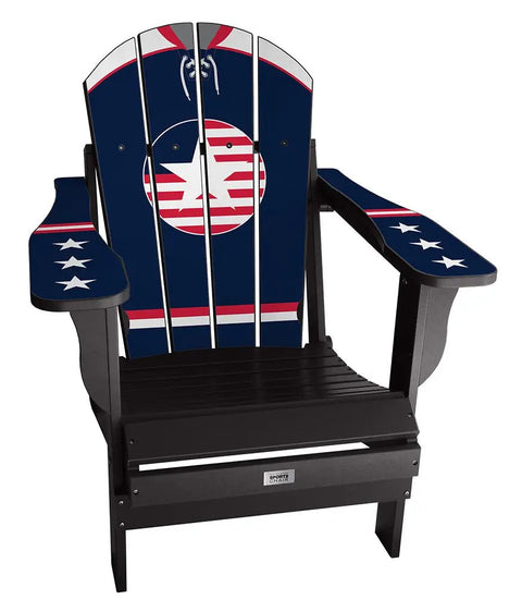 USA Retro Adirondack Chair International Series Chairs mycustomsportschair Black Home 