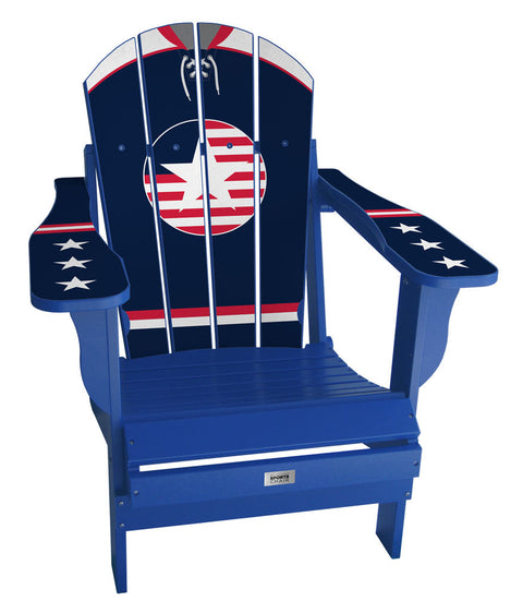 USA Retro Adirondack Chair International Series Chairs mycustomsportschair Blue Home 
