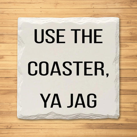 Use the Coaster Ya Jag Ceramic Drink Coaster Coasters The Doodle Line   