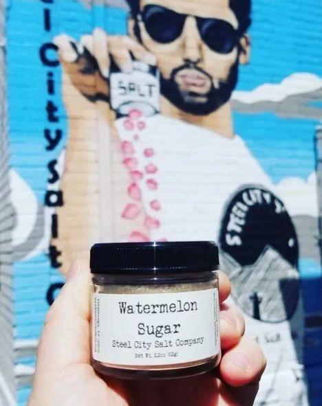 Watermelon Sugar | Natural Sweetener & Seasoning Sugar Blend for Desserts by Steel City Salt