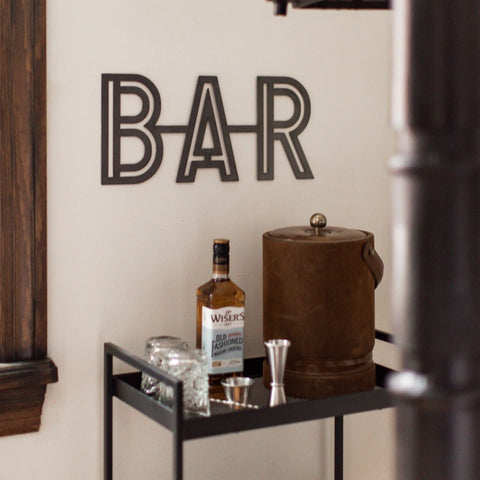 Bar Script Wall Decor – Stylish Wall Ornament | Home Bar Decor Sign