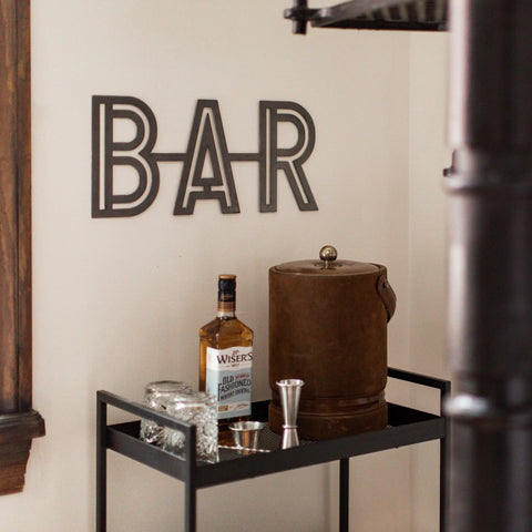 Bar Script Wall Decor – Stylish Wall Ornament | Home Bar Decor Sign