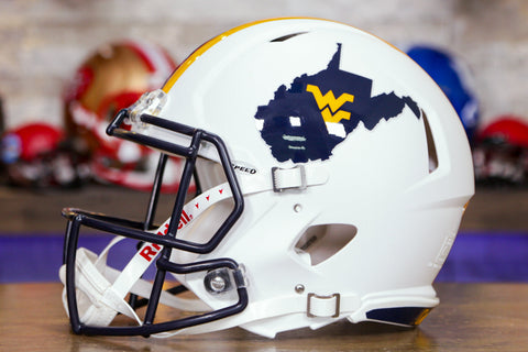 West Virginia Mountaineers Riddell Speed Authentic Helmet - Country Roads