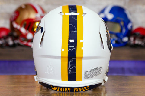 West Virginia Mountaineers Riddell Speed Authentic Helmet - Country Roads