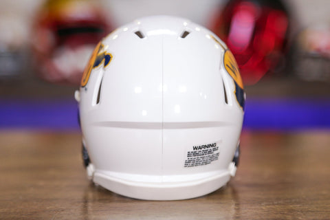 West Virginia Mountaineers Riddell Speed Mini Helmet - Throwback