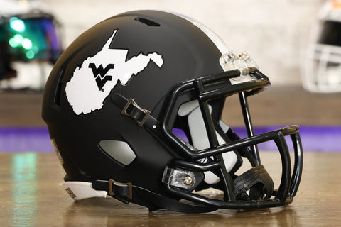 West Virginia Mountaineers Riddell Speed Mini Helmet - Coal Rush