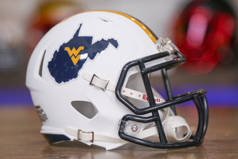 West Virginia Mountaineers Riddell Speed Mini Helmet - Country Roads