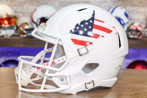 West Virginia Mountaineers Riddell Speed Replica Helmet - Stars and Stripes