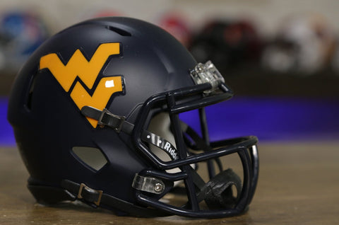 West Virginia Mountaineers Riddell Speed Mini Helmet - Matte Navy