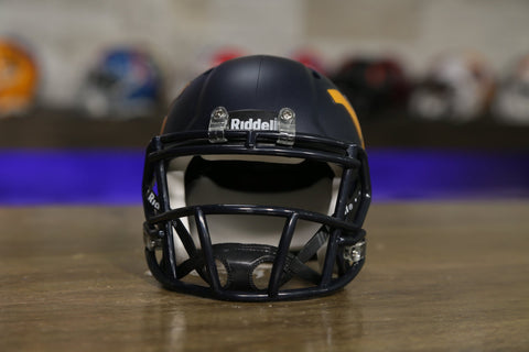 West Virginia Mountaineers Riddell Speed Mini Helmet - Matte Navy