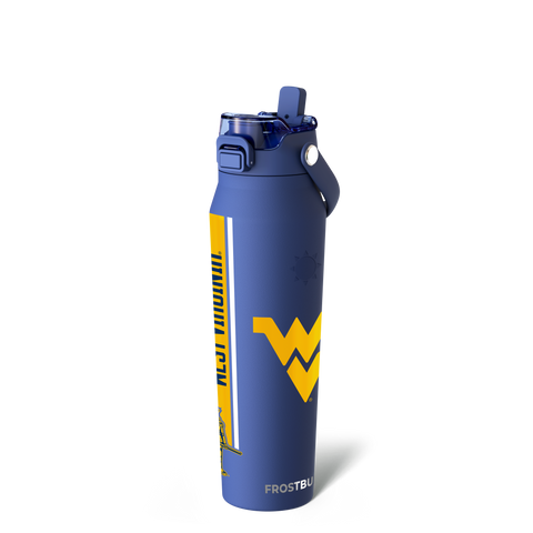 West Virginia Mountaineers Insulated Water Bottle – 32oz Stainless Steel Leak Proof Hydration Bottle