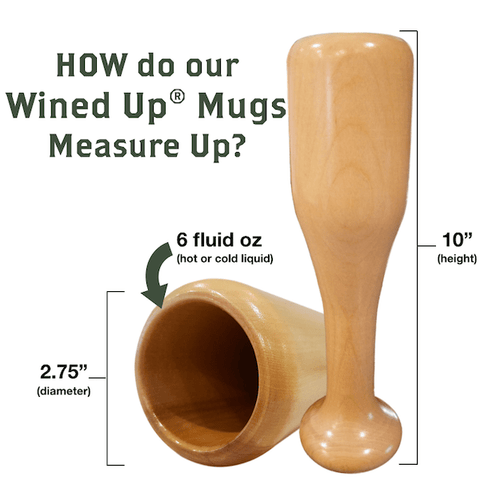 Los Angeles Angels Wined Up® | Baseball Bat Wine Mug MLB Teams - Wined Up Glass Dugout Mugs®   