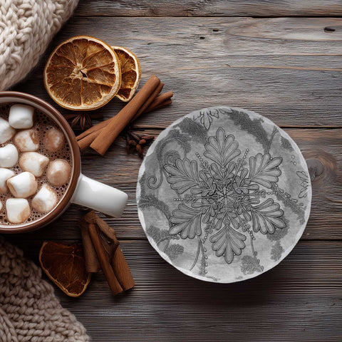 Wendell August Forge Decorative Coasters – Wintersong Snowflake Artisan Table Coasters
