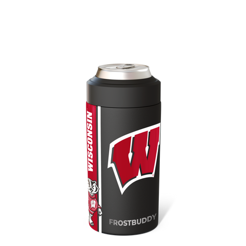 Wisconsin Badgers Universal Can Cooler | Insulated Drink Holder, Fits 12oz Cans