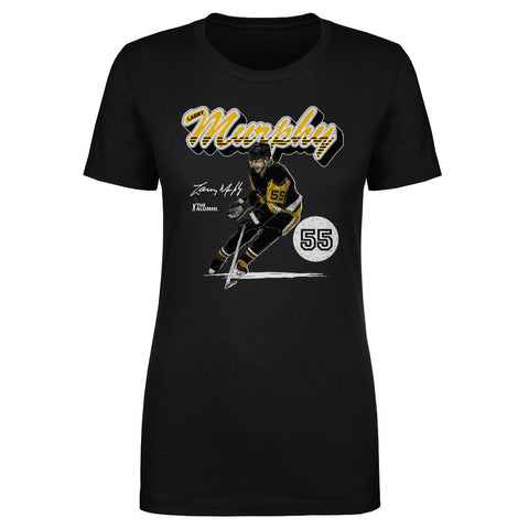 Larry Murphy Pittsburgh Retro Script  Women's T-Shirt Women's T-Shirt 500 LEVEL   