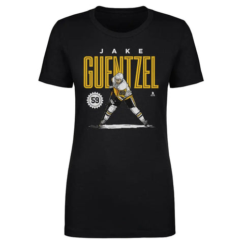 Pittsburgh Penguins Jake Guentzel Women's T-Shirt Women's T-Shirt 500 LEVEL Black S Women's T-Shirt