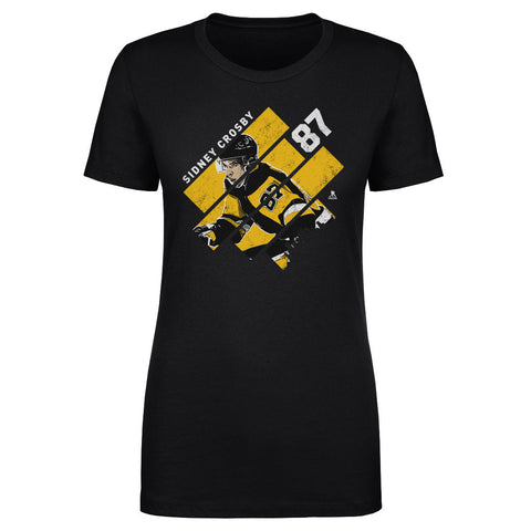 Pittsburgh Penguins Sidney Crosby Women's T-Shirt Women's T-Shirt 500 LEVEL Black S Women's T-Shirt