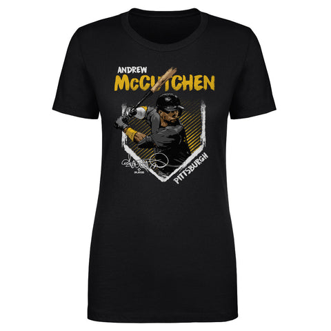 Pittsburgh Pirates Andrew McCutchen Women's T-Shirt Women's T-Shirt 500 LEVEL Black S Women's T-Shirt