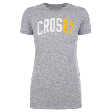 Pittsburgh Penguins Sidney Crosby Women's T-Shirt Women's T-Shirt 500 LEVEL Heather Gray S Women's T-Shirt