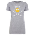 Pittsburgh Penguins Bryan Rust Women's T-Shirt Women's T-Shirt 500 LEVEL Heather Gray S Women's T-Shirt