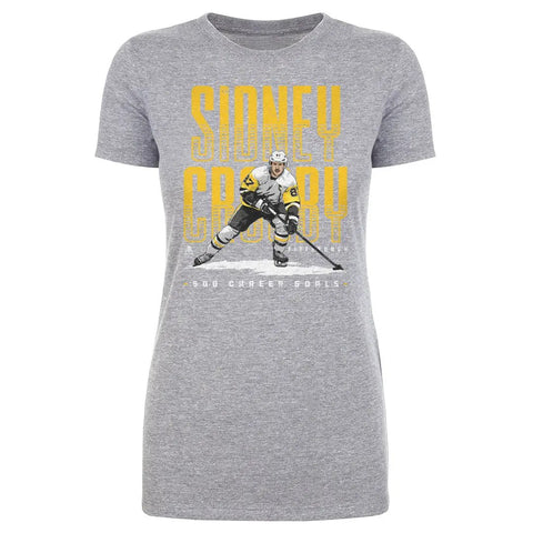 Pittsburgh Penguins Sidney Crosby Women's T-Shirt Women's T-Shirt 500 LEVEL Heather Gray S Women's T-Shirt