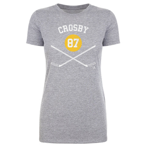 Pittsburgh Penguins Sidney Crosby Women's T-Shirt Women's T-Shirt 500 LEVEL Heather Gray S Women's T-Shirt