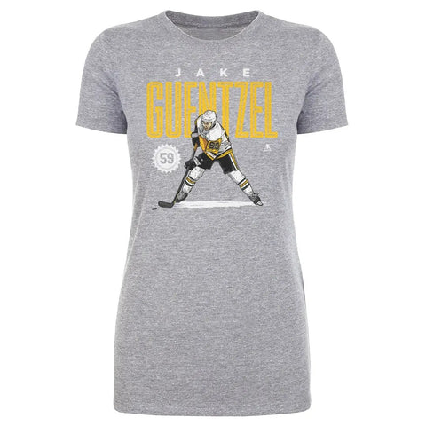 Pittsburgh Penguins Jake Guentzel Women's T-Shirt Women's T-Shirt 500 LEVEL Heather Gray S Women's T-Shirt
