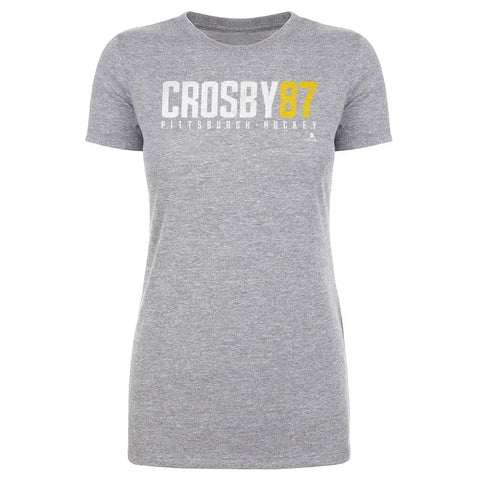 Pittsburgh Penguins Sidney Crosby Women's T-Shirt Women's T-Shirt 500 LEVEL Heather Gray S Women's T-Shirt