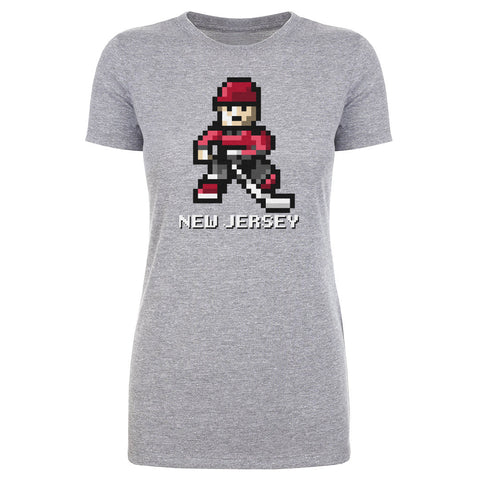New Jersey Hockey 8-bit WHT